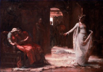 Ophélie en rouge Henrietta Rae femme peintre victorienne Peinture à l'huile